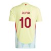 Maglia ufficiale Spagna Dani Olmo 10 Trasferta Euro 2024 per Bambino